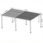 Pergola ogrodowa metalowa 4x6 wolnostojąca Nefir 4x6 - Antracite