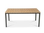 Stolik ogrodowy aluminiowy Campio 140x80x62cm - Wood Black