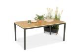 Stolik ogrodowy aluminiowy Campio 140x80x62cm - Wood Black