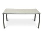 Stolik ogrodowy aluminiowy Campio 140x80x62cm - Stone Glass Black