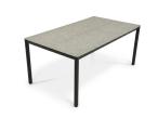 Stolik ogrodowy aluminiowy Campio 140x80x62cm - Stone Glass Black