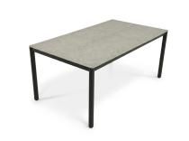 Stolik ogrodowy aluminiowy Campio 140x80x62cm - Stone Glass Black