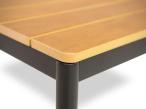 Stolik ogrodowy aluminiowy Grano 80x80x40cm - Wood Black