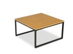 Stolik ogrodowy aluminiowy Altero 80x80x40cm - Wood Black
