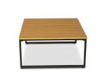 Stolik ogrodowy aluminiowy Altero 80x80x40cm - Wood Black