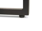 Stolik ogrodowy aluminiowy Altero 80x80x40cm - Stone Glass Black