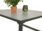 Stolik ogrodowy aluminiowy Altero 80x80x40cm - Stone Glass Black