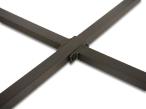 Stolik ogrodowy aluminiowy Sandio ⌀80x40cm - Wood Black