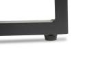Stolik ogrodowy aluminiowy Sandio ⌀80x40cm - Wood Black