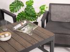 Scali Fiesta grafit / walnut meble ogrodowe dla 6 osób ze stołem podnoszonym