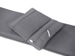 Narożnik technorattan ze stołem polywood i dwoma fotelami 120x70cm Lirata Corner Light Grey