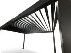 Aluminiowo-stalowa pergola na taras wolnostojąca Nefir 3x4 - Antracite