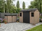 Duża szafa ogrodowa na rowery Keter Signature 2020L Ashwood