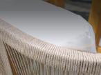 Komplet mebli premium na taras dla 5 osób z drewna akacjowego Rovina - Cream Teak