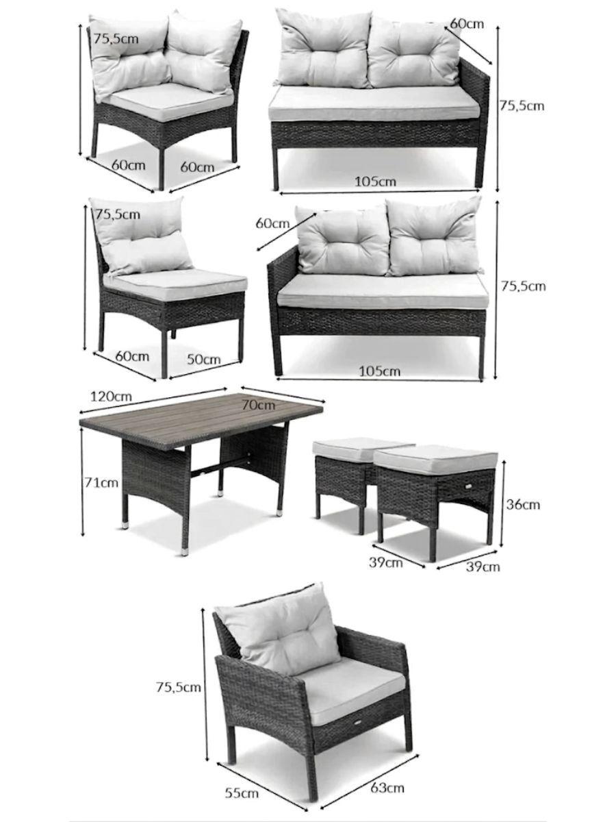 wymiary modułów Perata Corner