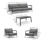 Zestaw wypoczynkowy ogrodowy Estivo