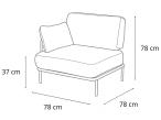 Sit-Sit – Salve - moduł końcowy – BEIGE 02 CASHMERE