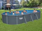 Basen stalowy BESTWAY Hydrium 732x366x132cm Oval Pool Set 561CW