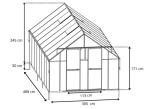 Szklarnia poliwęglanowo-aluminiowa 6mm PLUS 305x488x245cm