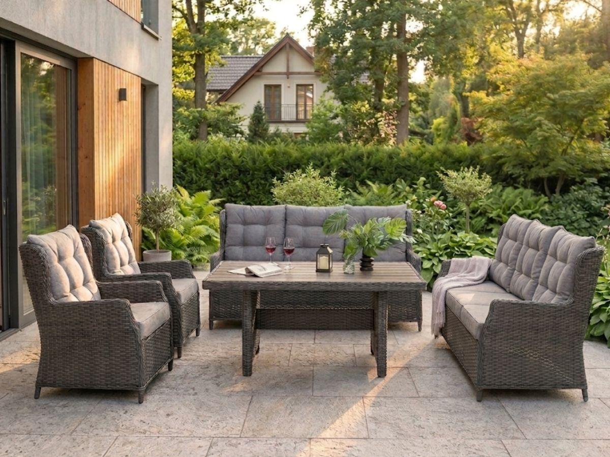 Komplet mebli na taras dla 8 osób