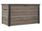 Duża skrzynia na taras w kolorze drewna Keter Signature Deco 870 L Ashwood