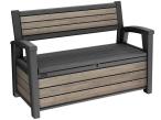 Ławka ogrodowa ze skrzynią schowkiem Keter Signature Deco 227 L Ashwood