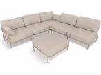 Nowoczesne meble modułowe na taras Salve 5 Midi Beige Cashmere