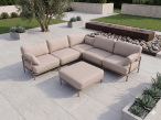 Nowoczesne meble modułowe na taras Salve 5 Midi Beige Cashmere