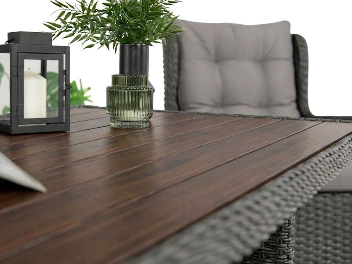 Stół ogrodowy ze szklanym blatem