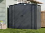 Blaszak narzędziowy Hartt Plus 240x120x205cm - z drzwiami na zawiasach - Antracyt A16