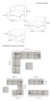 Modułowe meble tarasowe wypoczynkowe Salve 6 Midi Beige