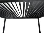 Aluminiowo-stalowa pergola na taras wolnostojąca Nefir 3x4 - Antracite
