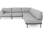 Eleganckie meble ogrodowe modułowe Salve Chrome - 5 elementów