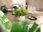 Duży narożnik ogrodowy z fotelem Tavaro Corner XL White