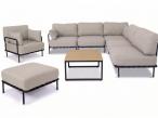 Meble modułowe premium na 7 osób Salve Beige 5 + stolik Comfort