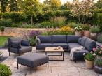 Meble modułowe premium na 7 osób Salve Slate 5 Comfort + stolik