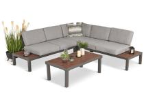 Nowoczesny narożnik modułowy 222x222cm Calamba Corner - Light Grey 2025