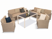 Cofete Grande – Natural + Stół Sodor/Doros 140x70 - White