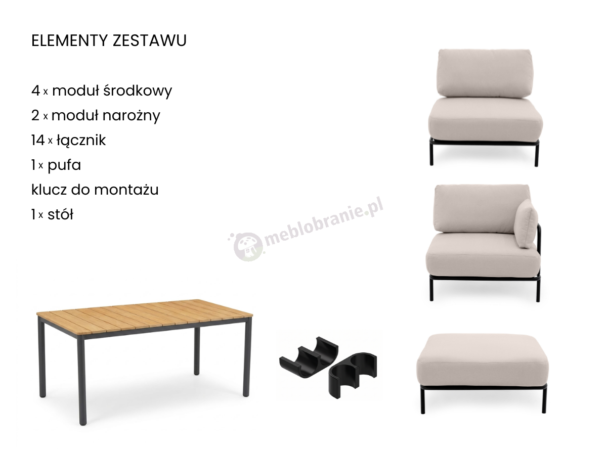 Elementy zestawu
