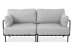 Elegancka sofa dwuosobowa Salve Chrome
