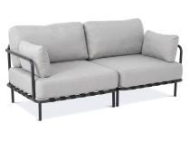 Sofa 2 os. Chrome