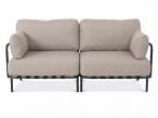 Elegancka dwuosobowa sofa ogrodowa modułowa Salve Beige - 2 elementy