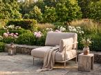 Dwuosobowa sofa ogrodowa modułowa Salve Beige Cashmere - 2 elementy