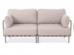 Dwuosobowa sofa ogrodowa modułowa Salve Beige Cashmere - 2 elementy