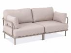 Dwuosobowa sofa ogrodowa modułowa Salve Beige Cashmere - 2 elementy
