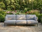 Elegancka sofa trzyosobowa Salve Chrome