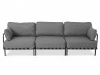 Trzyosobowa sofa ogrodowa modułowa Salve Pewter - 3 elementy