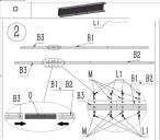 OUTLET - Drewnopodobna pergola ogrodowa 3x4 Niro - Cream Wood