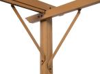 Drewnopodobna pergola ogrodowa 3x4 Niro - Cream Wood