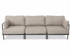 Beżowa sofa modułowa do ogrodu dla 3 osób Salve Beige